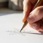 How to Draw an Elegant Snowflake Tattoo With Perfect Symmetry