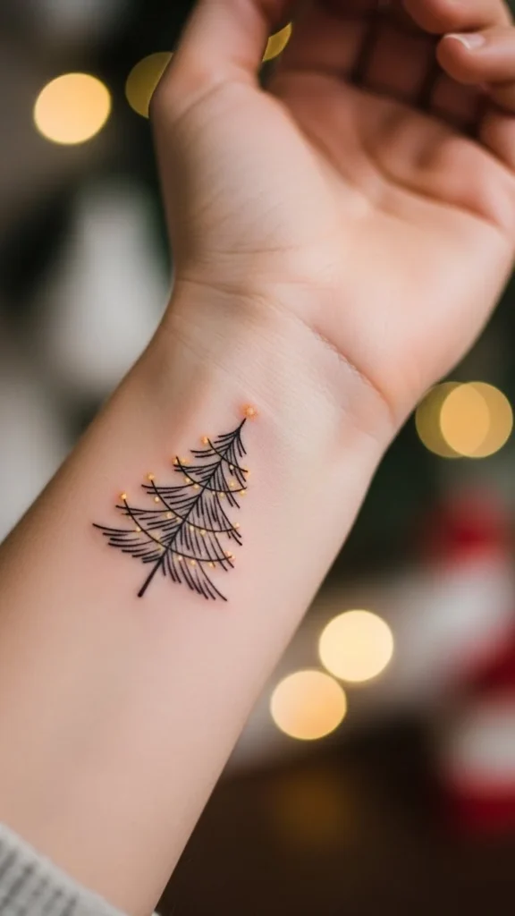 How to design a Christmas tree tattoo