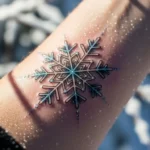 23 Elegant Snowflake Tattoos That Feel Like Winter Magic