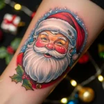 24 Playful Santa Claus Tattoos That Boost Festive Cheer