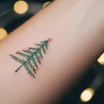 25 Stunning Christmas Tree Tattoos That Spark Holiday Joy