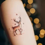 26 Cute Reindeer Tattoos That Bring Cozy Vibes