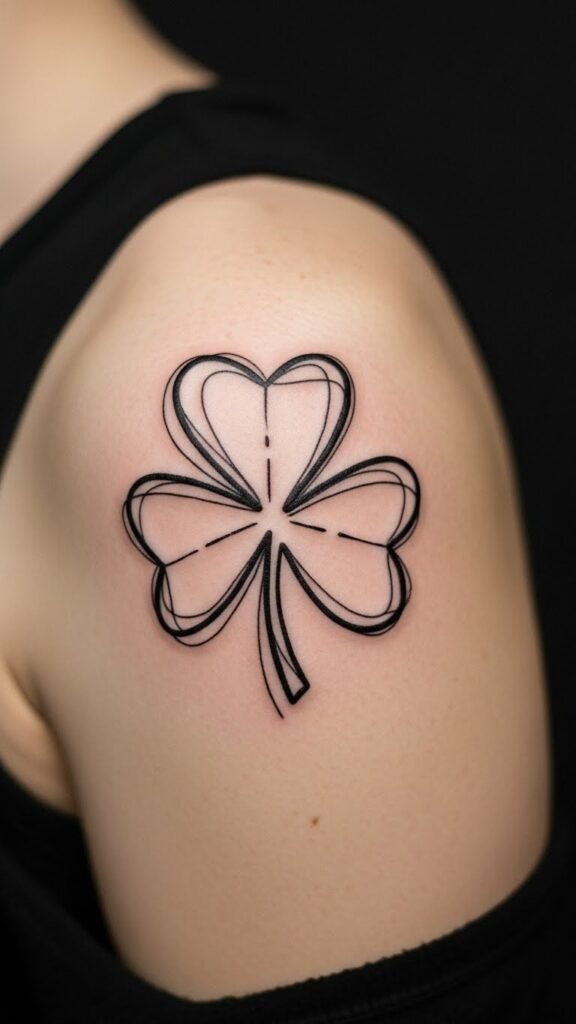 Abstract Shamrock Shape