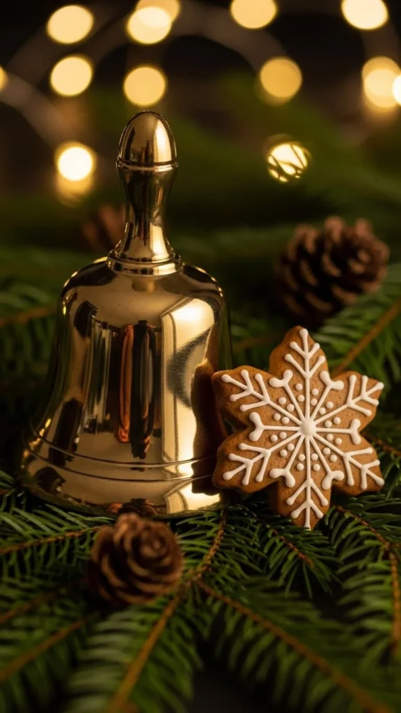 Bell With Gingerbread Accent