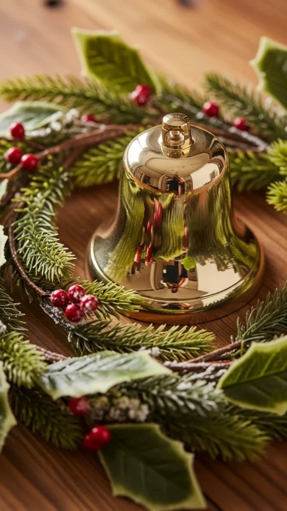 Bell Wrapped in Garland Loops