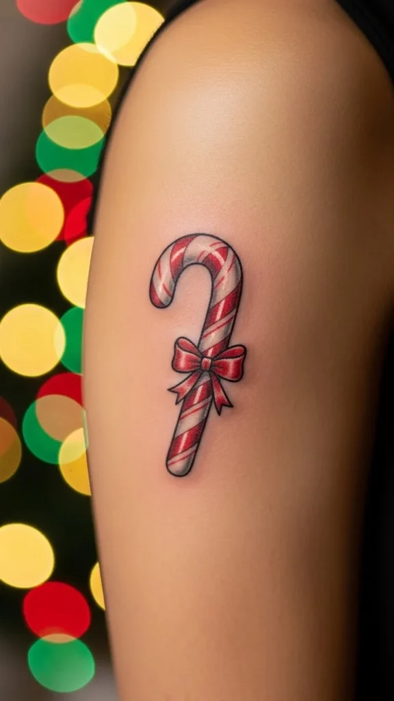 Candy Cane With a Bow