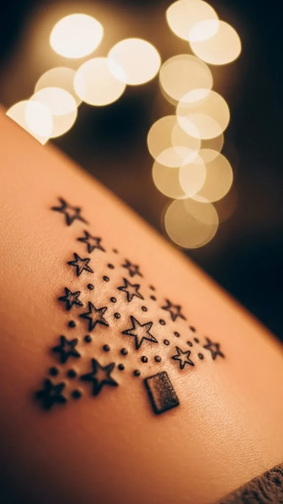 Christmas Tree Made of Stars