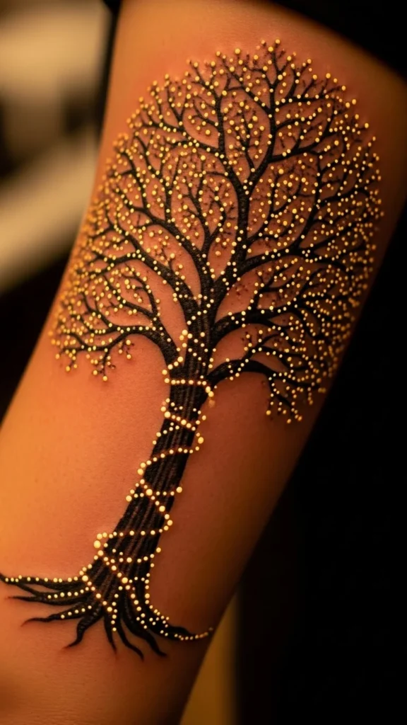 Christmas Tree With Fairy Lights