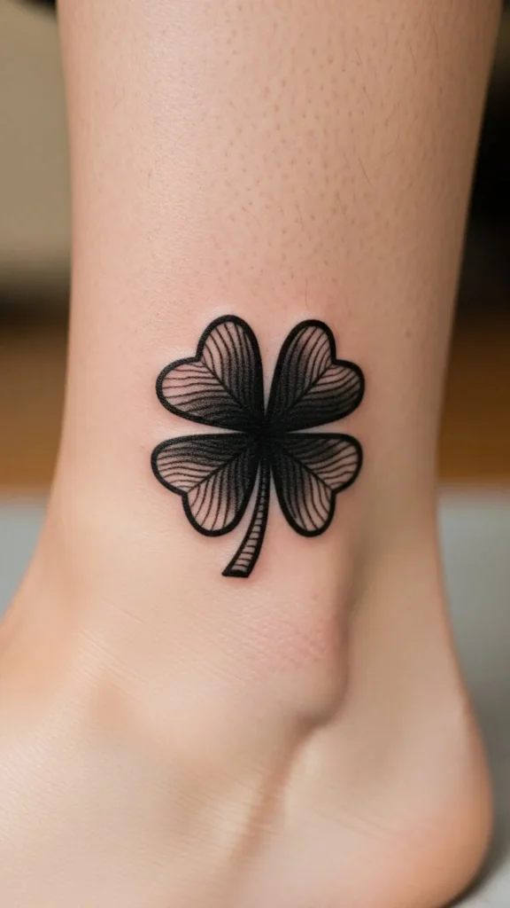 Clover Ankle Tattoo