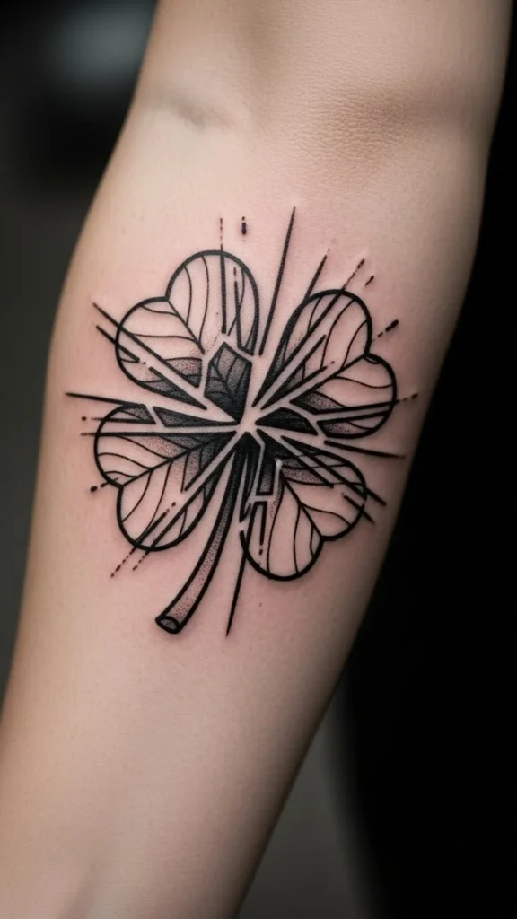 Clover With Broken Outline Style
