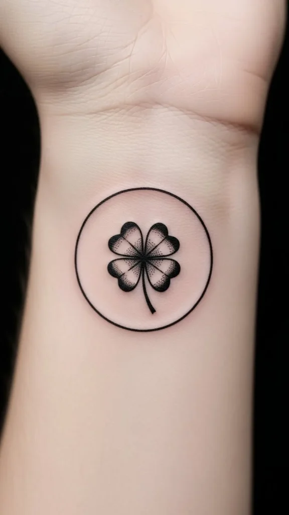 Clover With Circle Frame