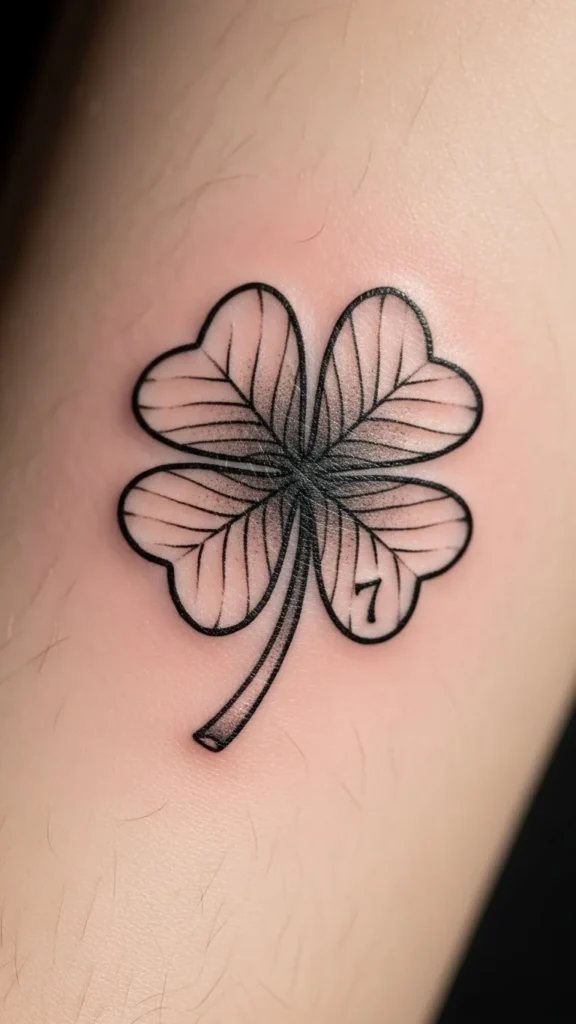 Clover With Lucky Number