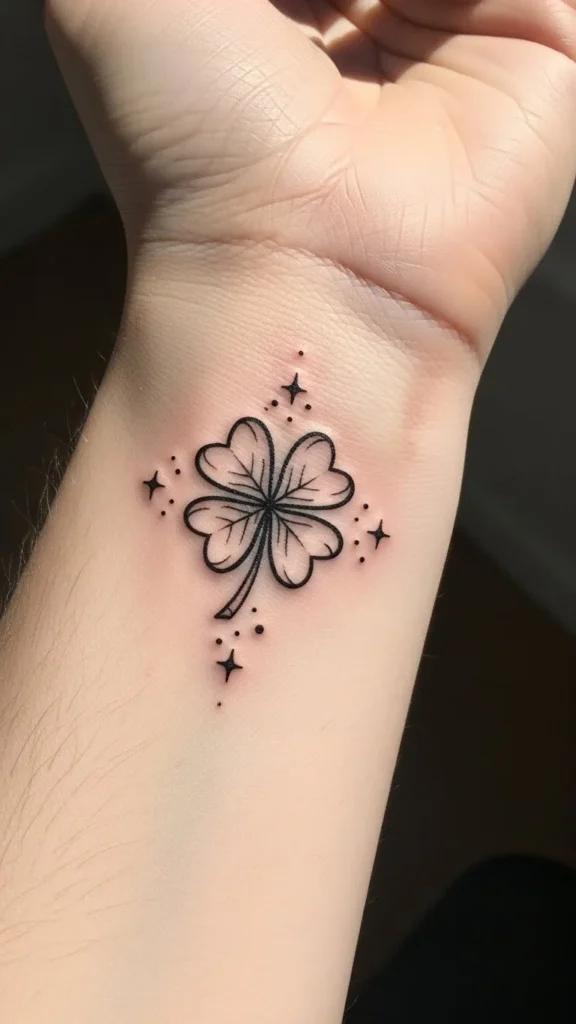 Clover With Stars