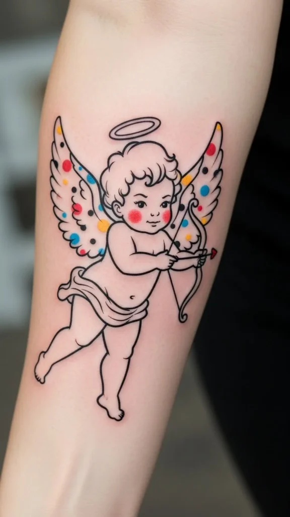 Cupid With Polka Dot Wings