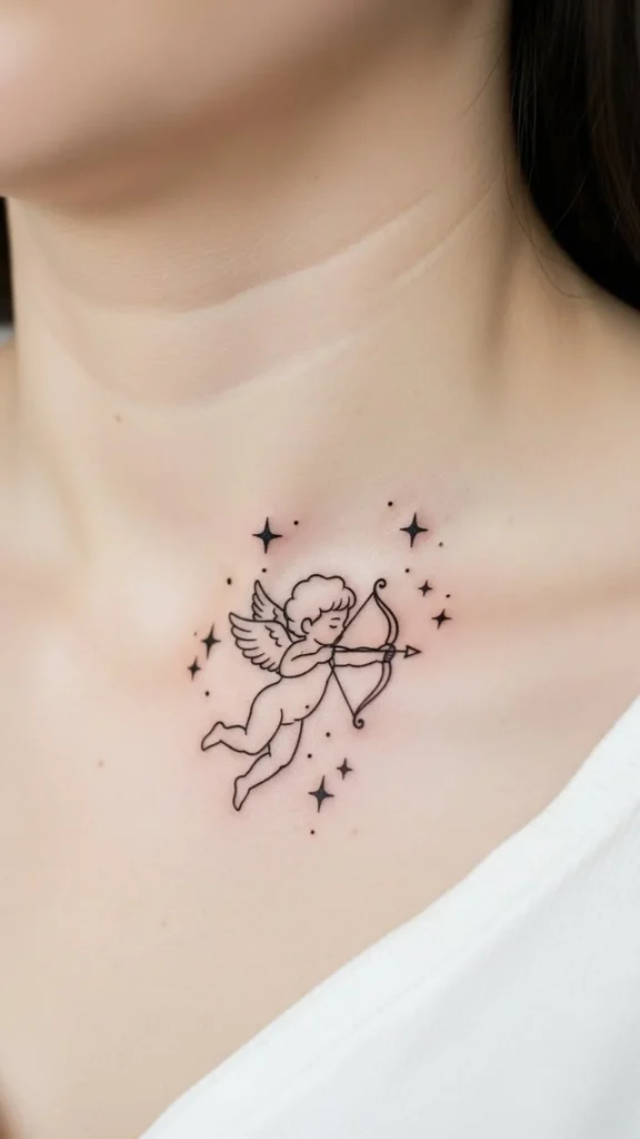 Cupid With Star Accents