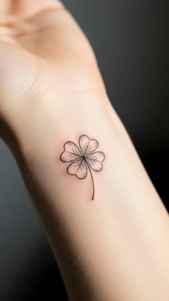 Fine Line Minimal Clover