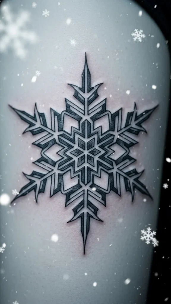Geometric Pattern Snowflake