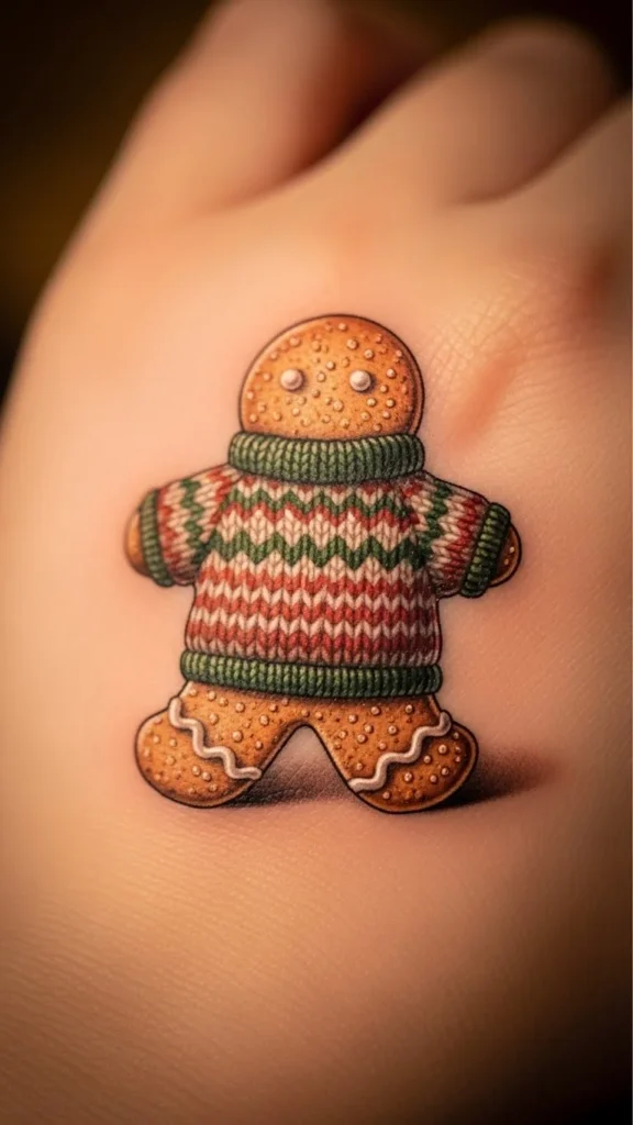 Gingerbread Character With a Sweater