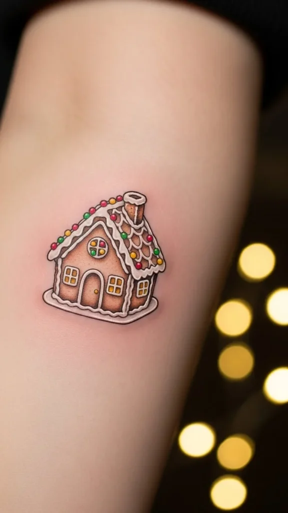 Gingerbread House Tattoo