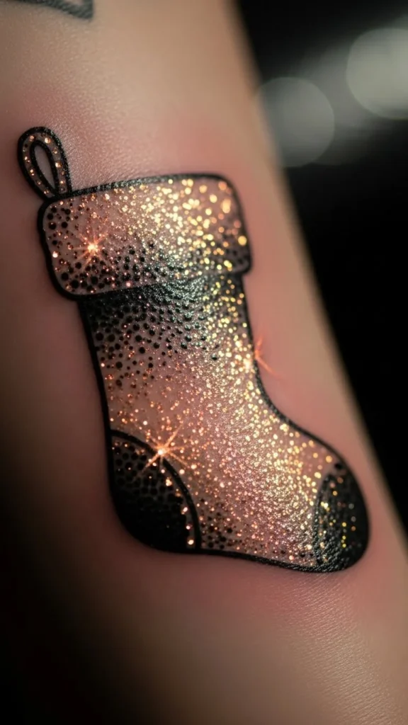 Glitter-Style Shimmer Stocking