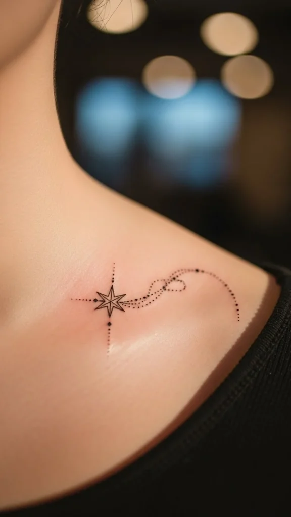 Guiding Star With Trail