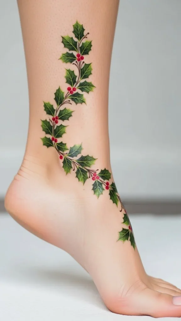 Holly Leaf Ankle Wrap