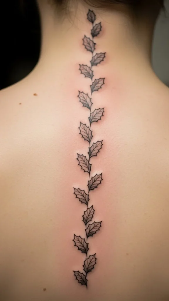 Holly Leaf Spine Line