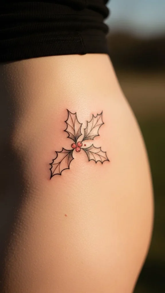 Holly Leaf on the Hip