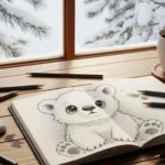 How to Draw a Cute Polar Bear Tattoo With Winter Vibes