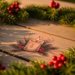 How to Draw a Glowing Christmas Candle Tattoo With Soft Light