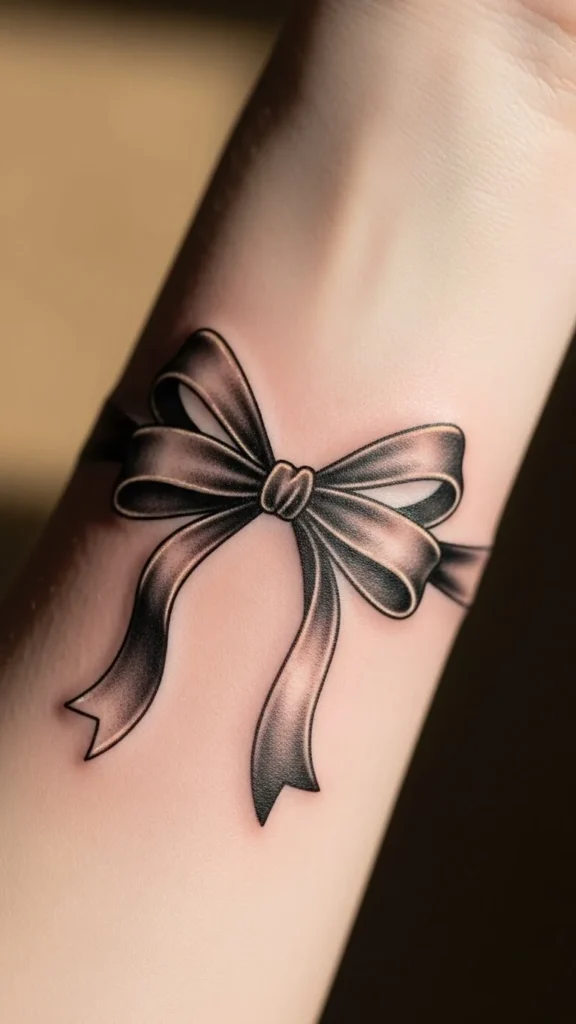 How to design a holiday bow tattoo
