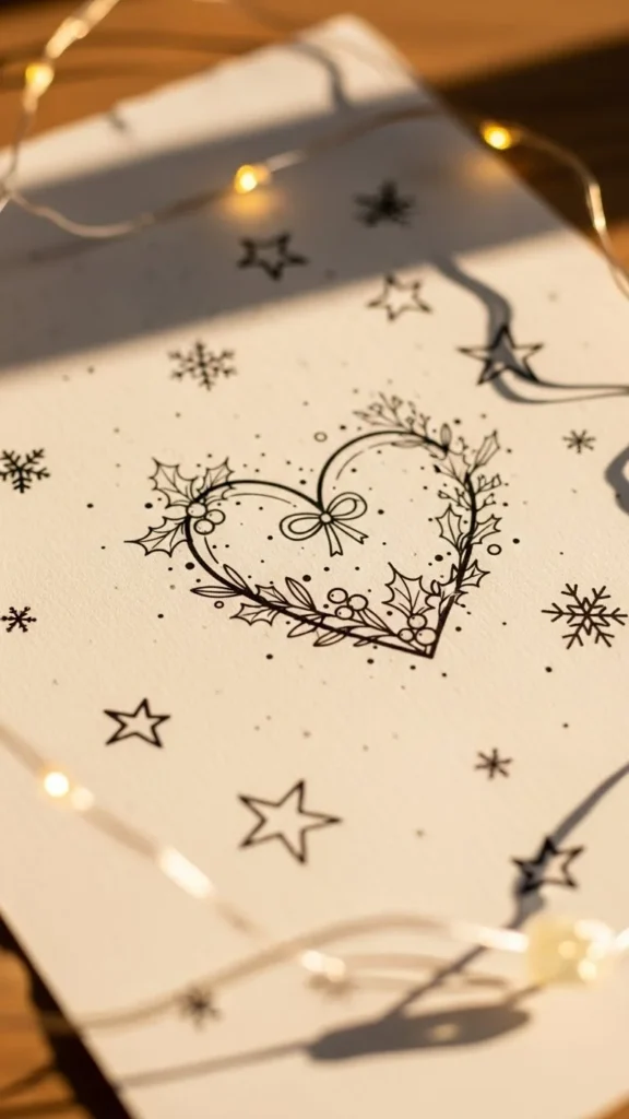 How to design a holiday heart tattoo