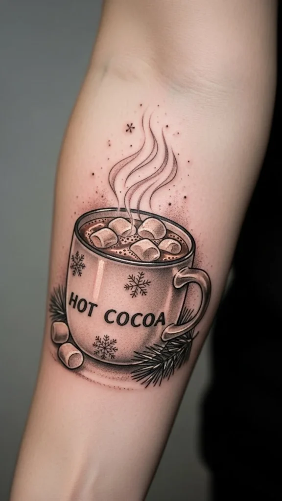How to design a hot cocoa tattoo