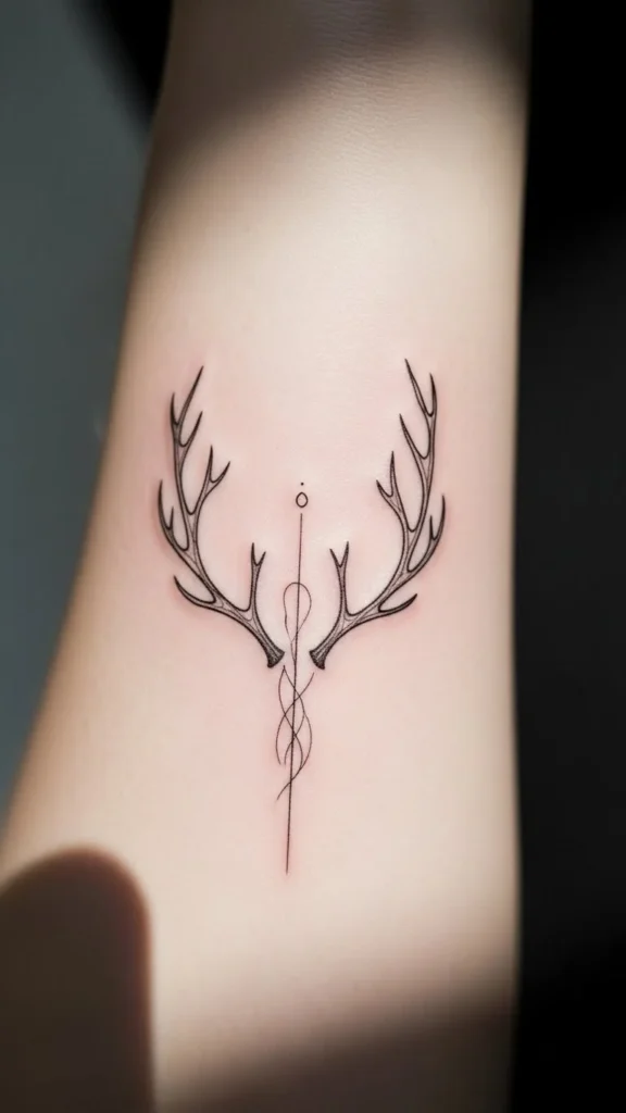 How to design a reindeer antler tattoo