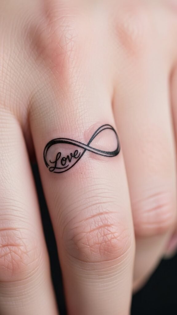 Infinity Love with Finger Placement