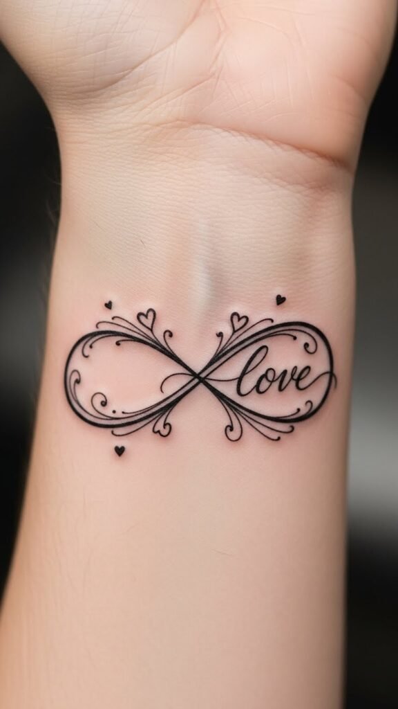 infinity love tattoos