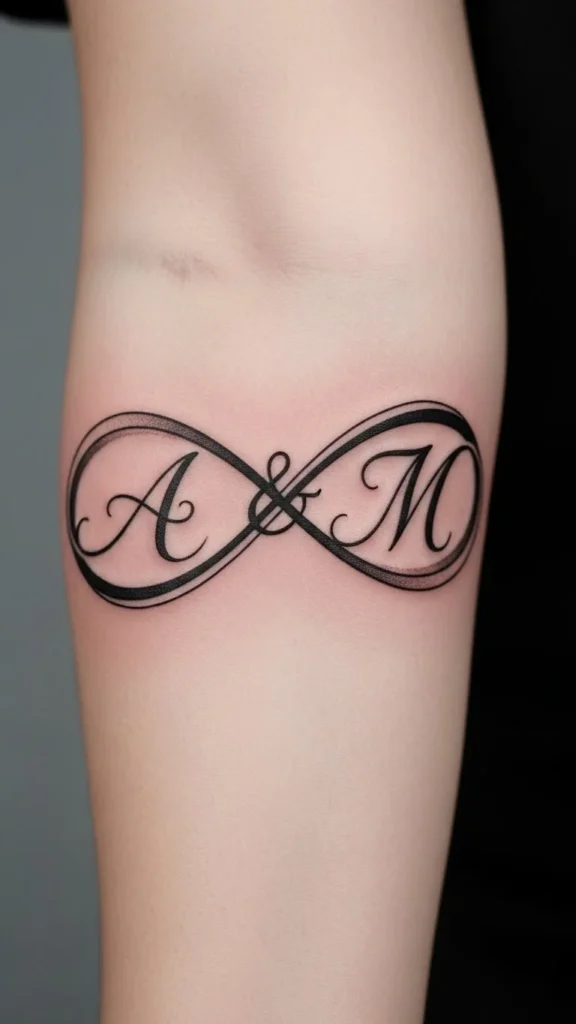 Infinity with Initials Inside
