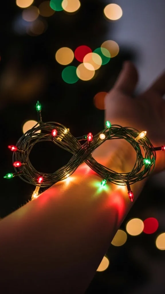 Lights Forming an Infinity Loop