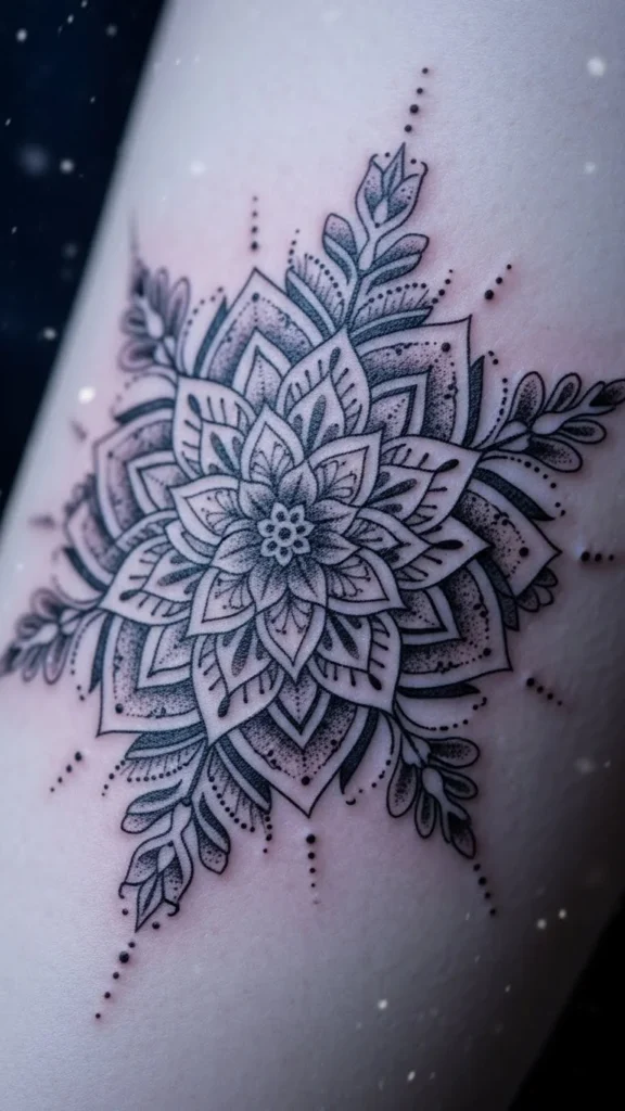 Mandala-Inspired Snowflake
