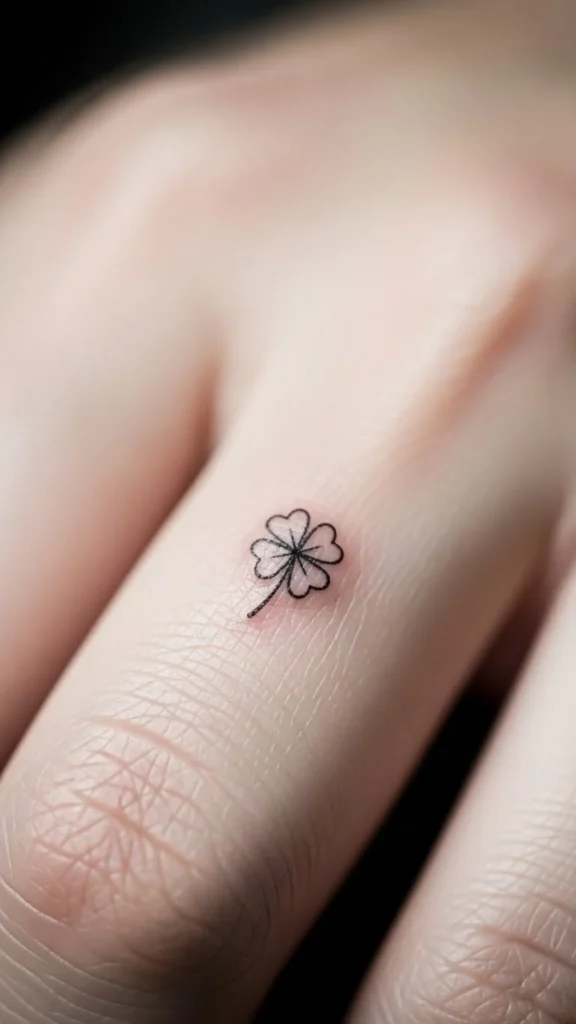 Micro Clover Tattoo