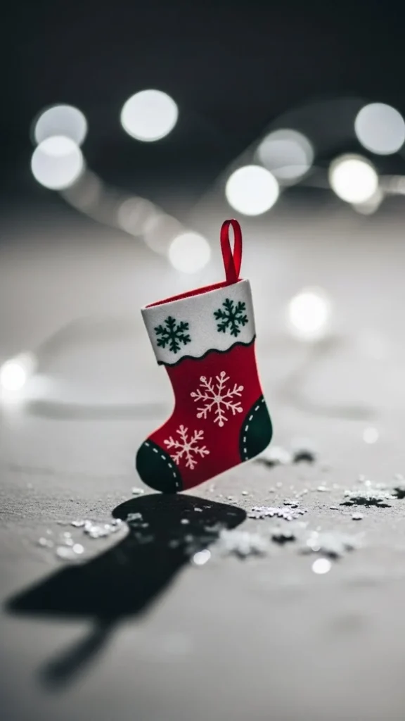 Mini Snowflake Stocking Tattoo