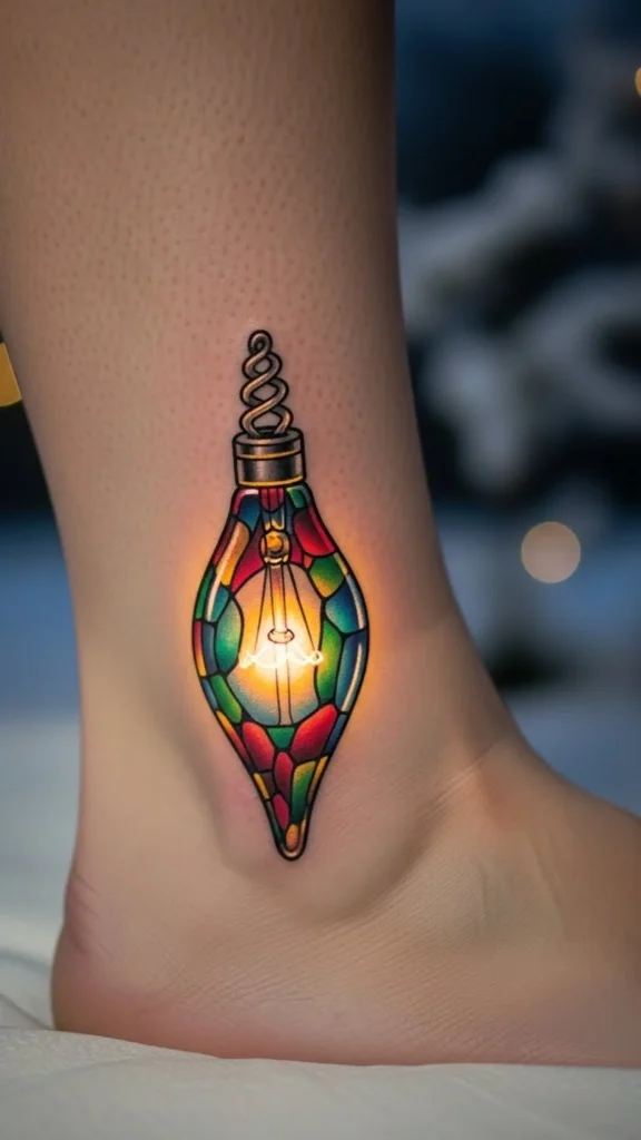 Minimal Single Bulb Tattoo