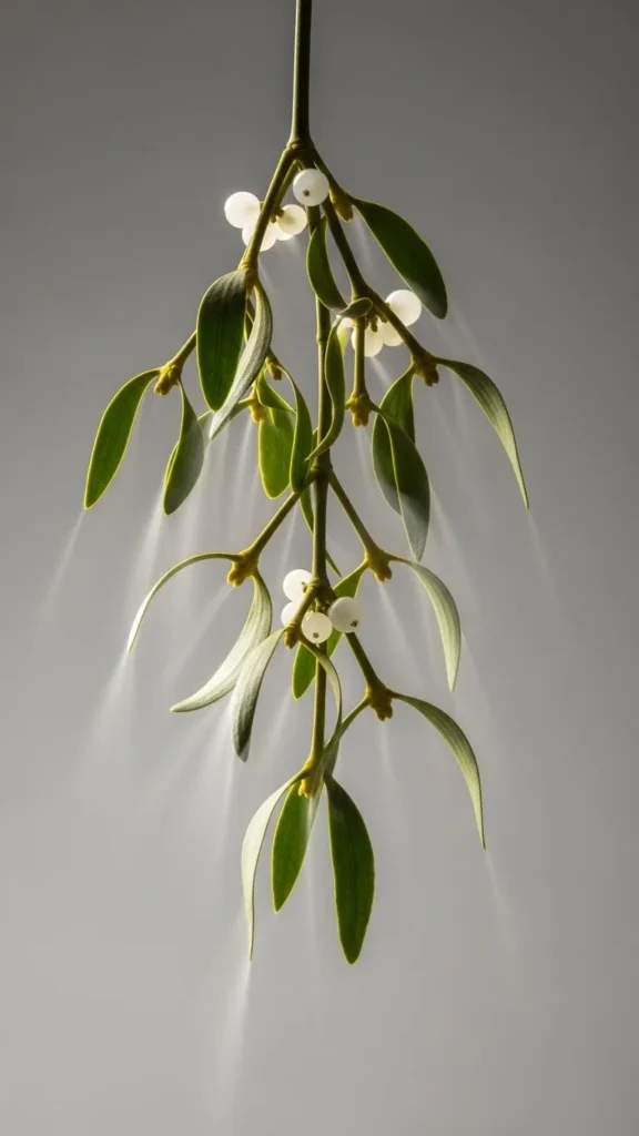 Mistletoe Falling Petals Tattoo