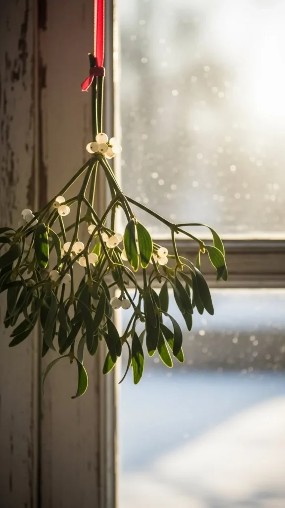 Mistletoe Window Frame Tattoo