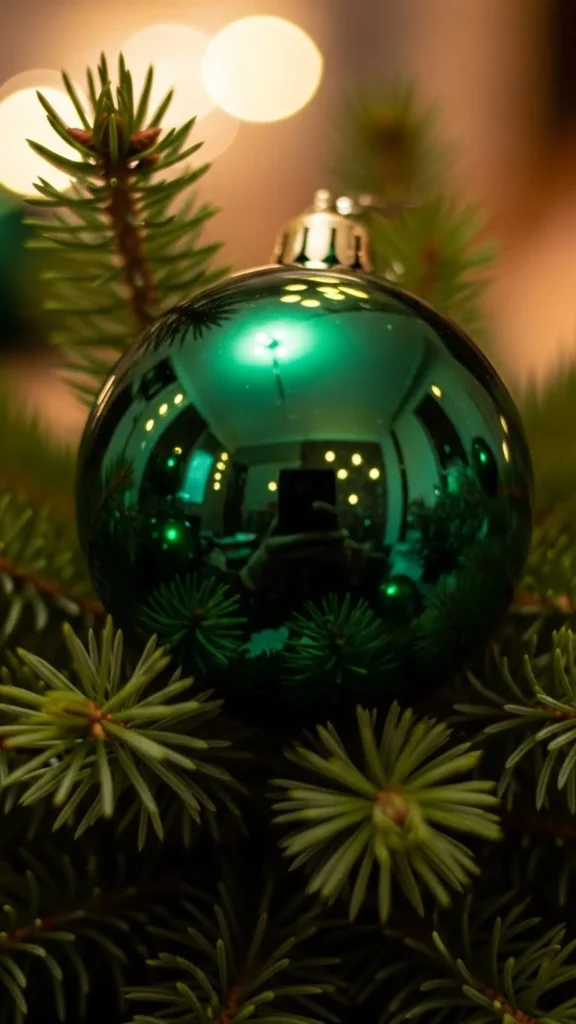  Ornament With Evergreen Sprigs