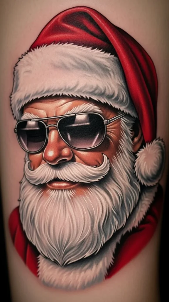 Santa with Sunglasses