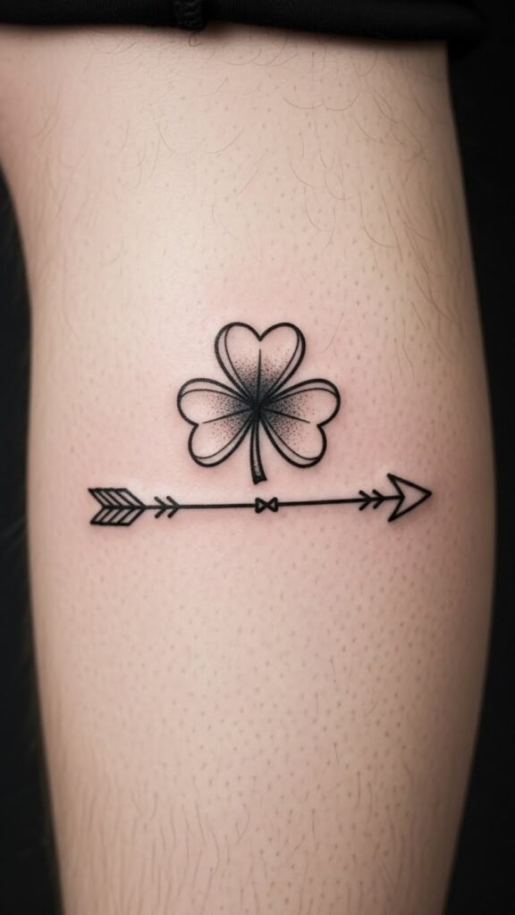 Shamrock With Arrow