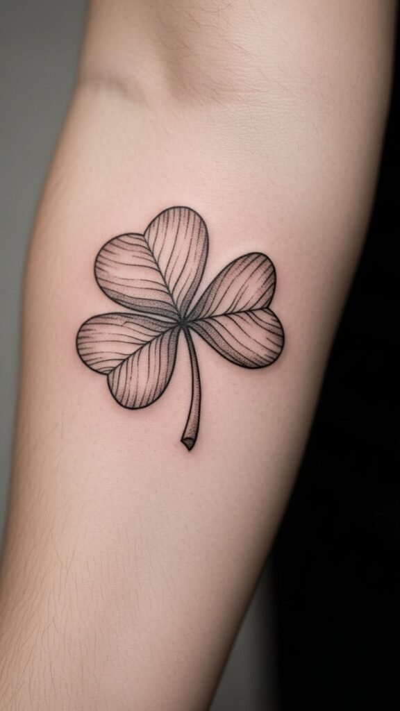 Shamrock With Leaf Veins