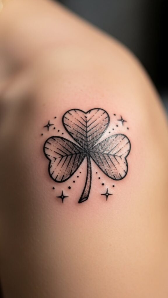 Shamrock With Star Accent