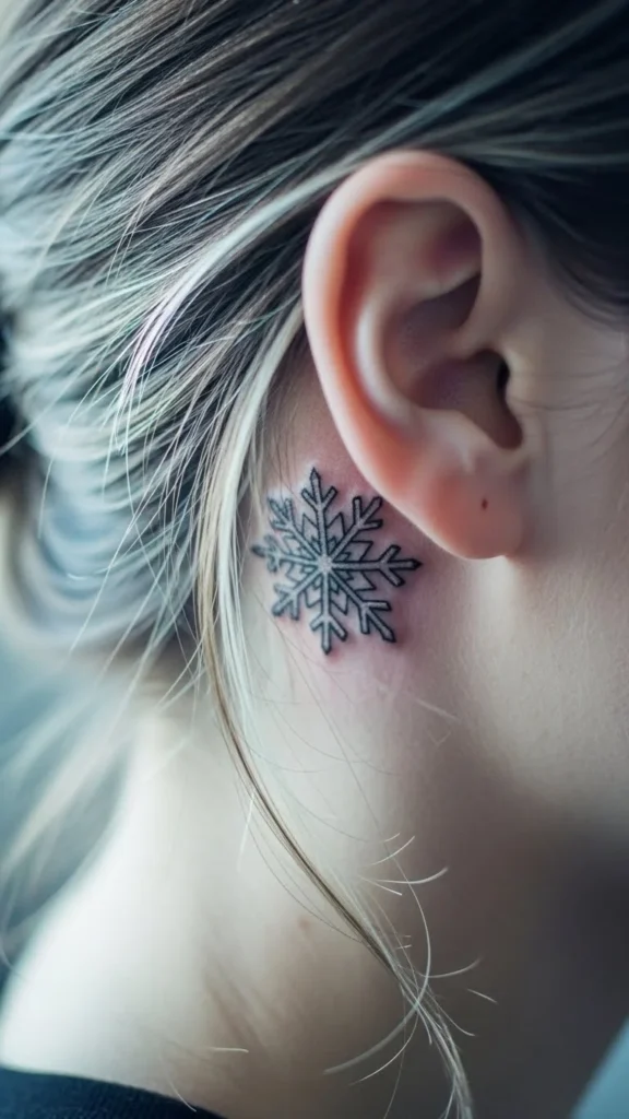 Snowflake Behind the Ear